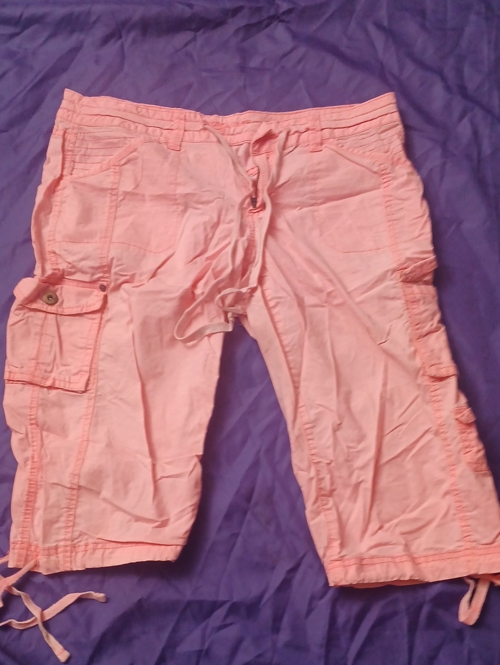 Light Pink Women's Cargo Shorts